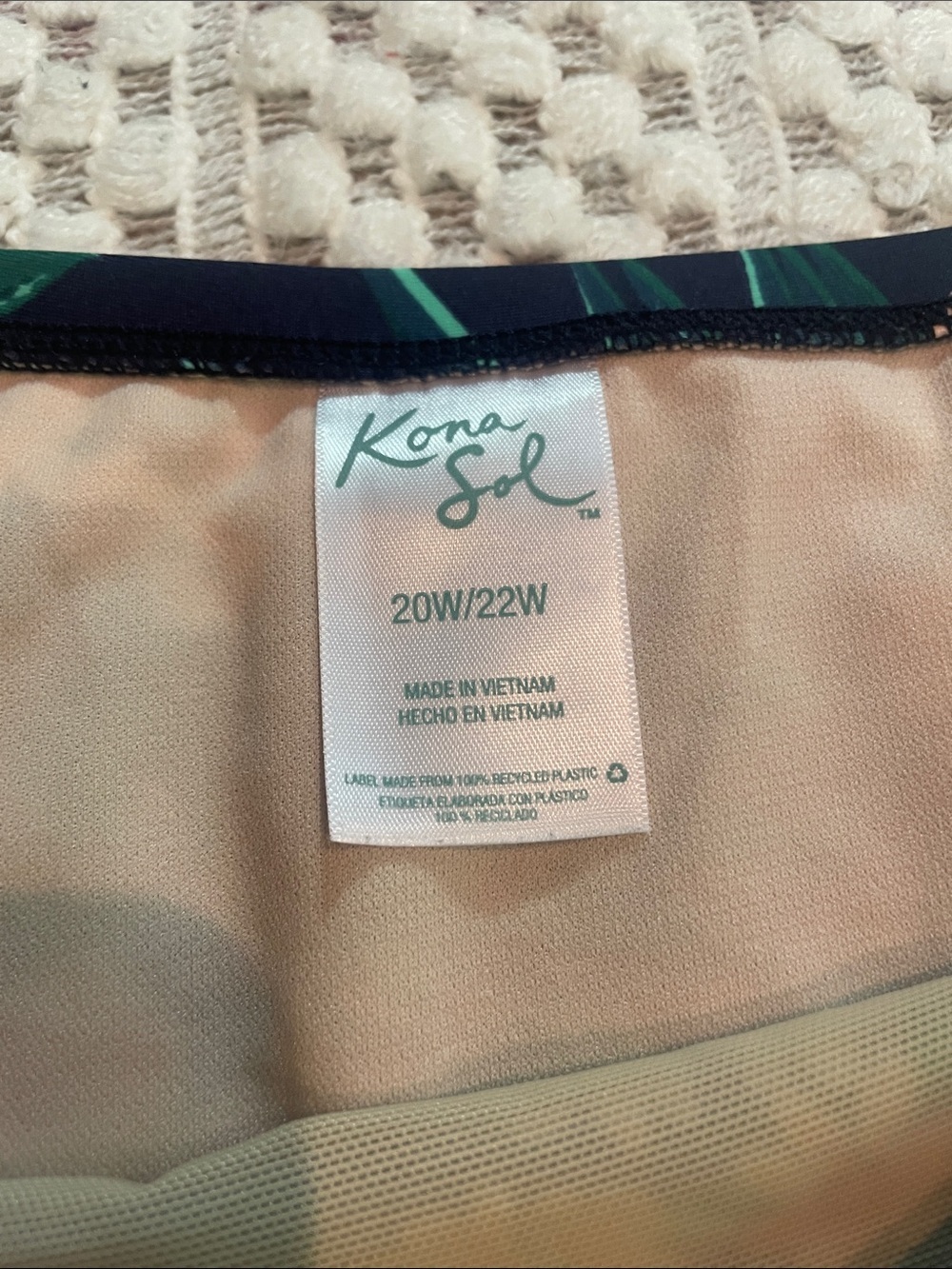 Kona Sol High Waist Floral Bikini Bottom 20W 22W Ruched Cinch Plus Size Swim - Picture 3 of 13